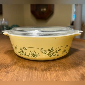 1981-1986 PYREX Shenandoah 1-Pint Casserole Dish 471-B w/ 470-C Lid 500 ml